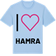 Blue Soul t-shirt med Jag älskar Hamra t-shirt stort tryck