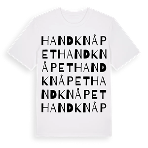 Handknåpet ordlek t-shirt – ekologisk bomull t-shirt från Pinshirt