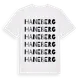 White t-shirt med Haneberg ordlek t-shirt