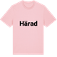 Pink Cotton t-shirt med Härad fetstil t-shirt