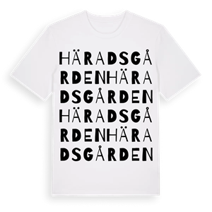 Häradsgården ordlek t-shirt – ekologisk bomull t-shirt från Pinshirt
