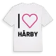 Jag älskar Hårby t-shirt stort tryck