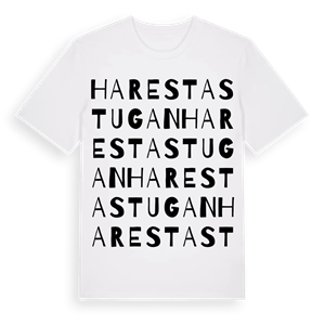 Harestastugan ordlek t-shirt – ekologisk bomull t-shirt från Pinshirt