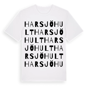 Harsjöhult ordlek t-shirt – ekologisk bomull t-shirt från Pinshirt