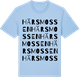 Blue Soul t-shirt med Härsmossen ordlek t-shirt