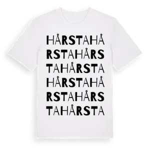 Hårsta ordlek t-shirt – ekologisk bomull t-shirt från Pinshirt