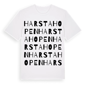 Harstahopen ordlek t-shirt – ekologisk bomull t-shirt från Pinshirt