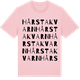 Pink Cotton t-shirt med Hårstakvarn ordlek t-shirt