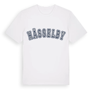Hässelby college t-shirt – ekologisk bomull t-shirt från Pinshirt