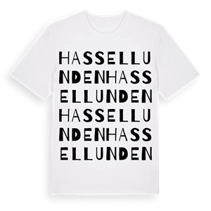 Hassellunden ordlek t-shirt – ekologisk bomull t-shirt från Pinshirt
