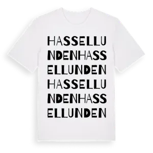Hassellunden ordlek t-shirt – ekologisk bomull t-shirt från Pinshirt