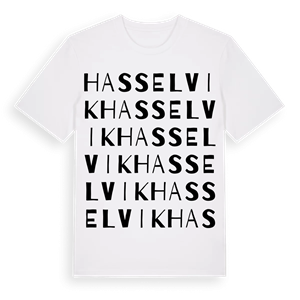 Hasselvik ordlek t-shirt – ekologisk bomull t-shirt från Pinshirt