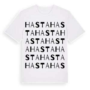 Hasta ordlek t-shirt – ekologisk bomull t-shirt från Pinshirt