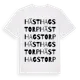 White t-shirt med Hästhagstorp ordlek t-shirt