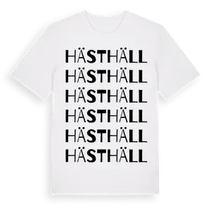 Hästhäll ordlek t-shirt – ekologisk bomull t-shirt från Pinshirt