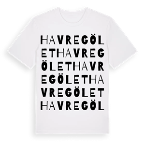 Havregölet ordlek t-shirt – ekologisk bomull t-shirt från Pinshirt