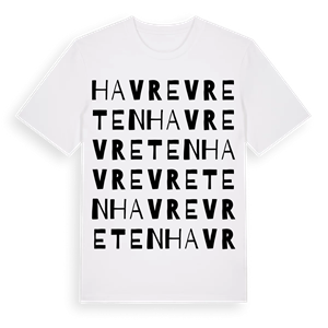 Havrevreten ordlek t-shirt – ekologisk bomull t-shirt från Pinshirt