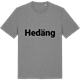 Mid Heather Gray t-shirt med Hedäng fetstil t-shirt