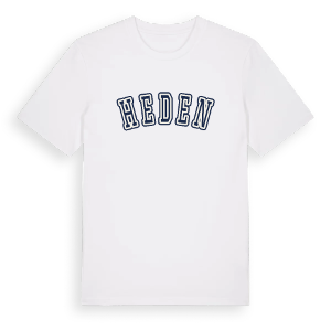 Heden college t-shirt – ekologisk bomull t-shirt från Pinshirt