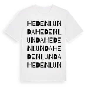 Hedenlunda ordlek t-shirt – ekologisk bomull t-shirt från Pinshirt