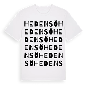 Hedensö ordlek t-shirt – ekologisk bomull t-shirt från Pinshirt