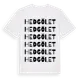 White t-shirt med Hedgölet ordlek t-shirt