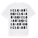 White t-shirt med Helgaröäng ordlek t-shirt