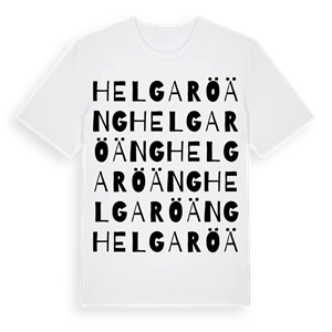 Helgaröäng ordlek t-shirt – ekologisk bomull t-shirt från Pinshirt