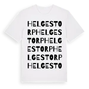 Helgestorp ordlek t-shirt – ekologisk bomull t-shirt från Pinshirt