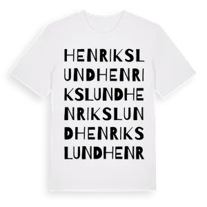 Henrikslund ordlek t-shirt – ekologisk bomull t-shirt från Pinshirt