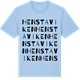 Blue Soul t-shirt med Henstaviken ordlek t-shirt