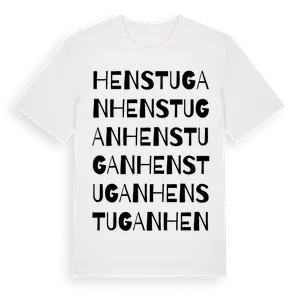 Henstugan ordlek t-shirt – ekologisk bomull t-shirt från Pinshirt