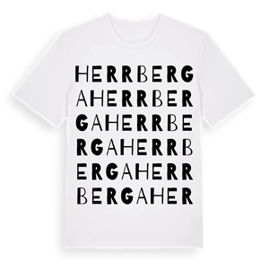 Herrberga ordlek t-shirt – ekologisk bomull t-shirt från Pinshirt