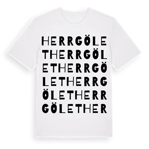 Herrgölet ordlek t-shirt – ekologisk bomull t-shirt från Pinshirt