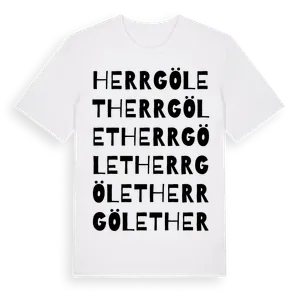 Herrgölet ordlek t-shirt – ekologisk bomull t-shirt från Pinshirt