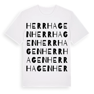 Herrhagen ordlek t-shirt – ekologisk bomull t-shirt från Pinshirt