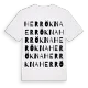 Herrökna ordlek t-shirt