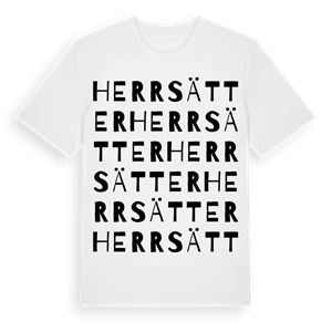 Herrsätter ordlek t-shirt – ekologisk bomull t-shirt från Pinshirt
