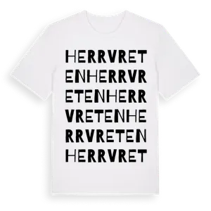 Herrvreten ordlek t-shirt – ekologisk bomull t-shirt från Pinshirt