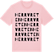 Pink Cotton t-shirt med Herrvreten ordlek t-shirt