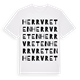 White t-shirt med Herrvreten ordlek t-shirt