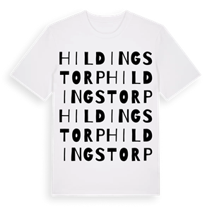 Hildingstorp ordlek t-shirt – ekologisk bomull t-shirt från Pinshirt