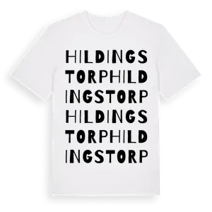 Hildingstorp ordlek t-shirt – ekologisk bomull t-shirt från Pinshirt