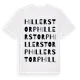 White t-shirt med Hillerstorp ordlek t-shirt