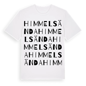 Himmelsända ordlek t-shirt – ekologisk bomull t-shirt från Pinshirt