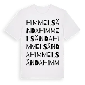 Himmelsända ordlek t-shirt – ekologisk bomull t-shirt från Pinshirt