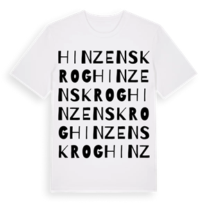 Hinzens krog ordlek t-shirt – ekologisk bomull t-shirt från Pinshirt