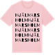 Pink Cotton t-shirt med Hjälmarsholm ordlek t-shirt