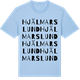 Blue Soul t-shirt med Hjälmarslund ordlek t-shirt