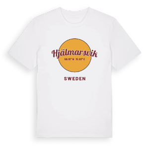 Hjälmarsvik cirkel t-shirt – ekologisk bomull t-shirt från Pinshirt